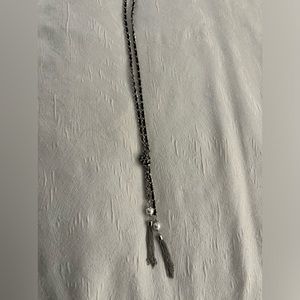 Black and silver necklace